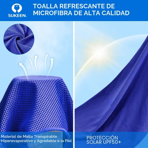 Miniatura 4 de Sukeen Paquete de 4 toallas refrescantes (40 x 12 pulgadas), toalla de hielo, toalla suave y transpirable, toalla de microfibra para yoga