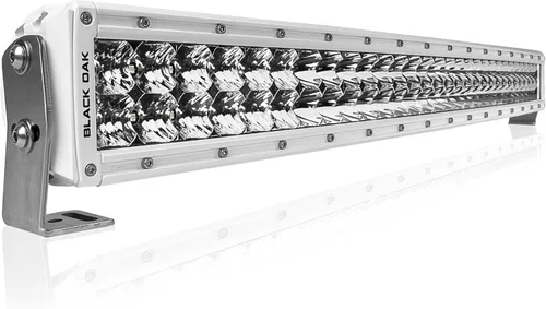 Miniatura 9 de Black Oak LED Marine Barra de luz LED curvada, Barra de luz de doble fila de 20 pulgadas, Combo, Foco, Ópticas de inundación (5W/200W) Serie Pro