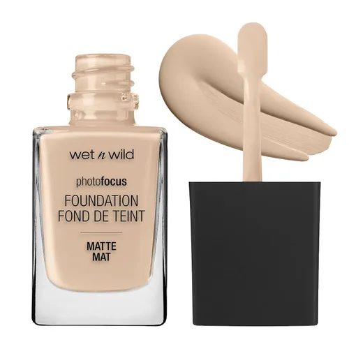 Miniatura 4 de wet n wild - Base líquida Photo Focus con acabado mate, vegana y libre de crueldad animal, color beige clásico (Classic Beige)