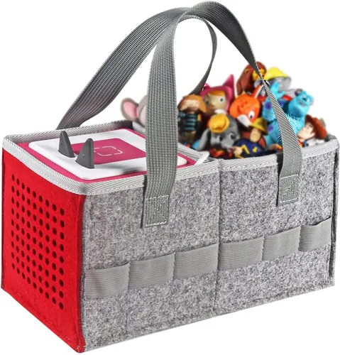 Miniatura 2 de Estuche de transporte para reproductor de audio Toniebox, compatible con el juego de iniciación Tonie, bolsa de almacenamiento de figuras Tonies Azul