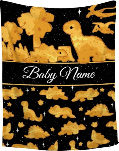 Miniatura 32 de Manta de bebé personalizada de Sandilya para niñas y niños, manta de bebé personalizada con dinosaurio, manta envolvente para niños pequeños, bebés
