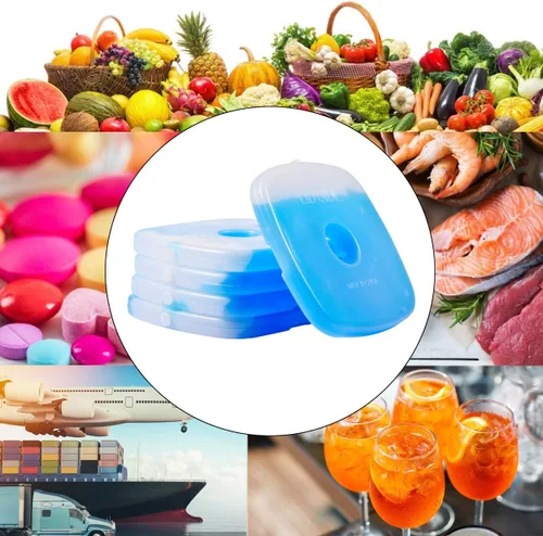 Miniatura 7 de Paquete de hielo frío de ladrillo reutilizable de larga duración fresco delgado congelador paquete refrigerador para loncheras bolsa