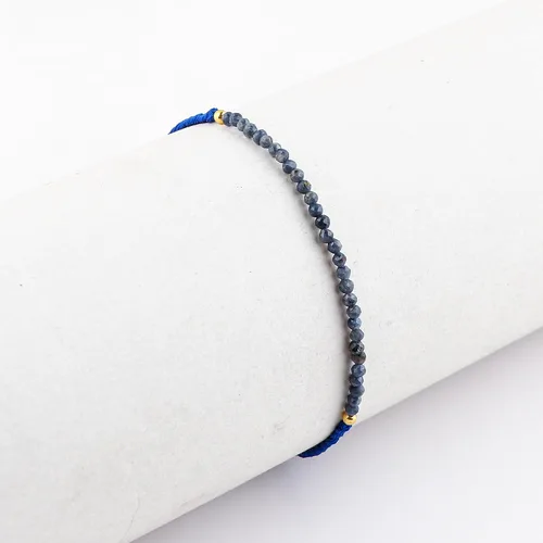 Miniatura 25 de Thecraftman - Pulsera trenzada de cuentas naturales, cristales energéticos, regalo para ella, pulsera de protección de hilo trenzado de mano