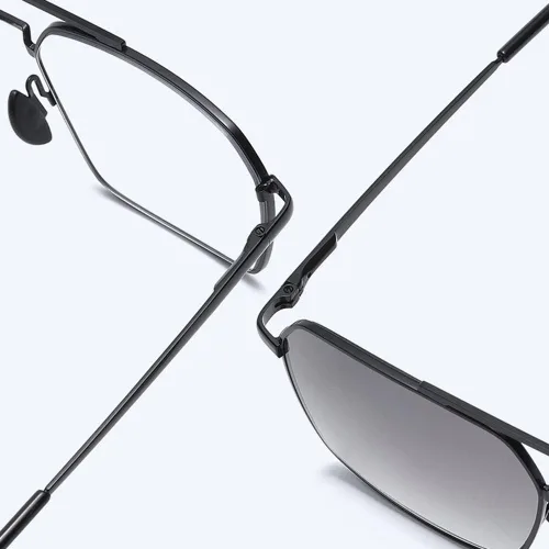 Miniatura 6 de Gafas de lectura para exteriores 2.0, lentes de sol fotocromáticas progresivas multifocal, lector de computadora, lentes de marco de metal negro