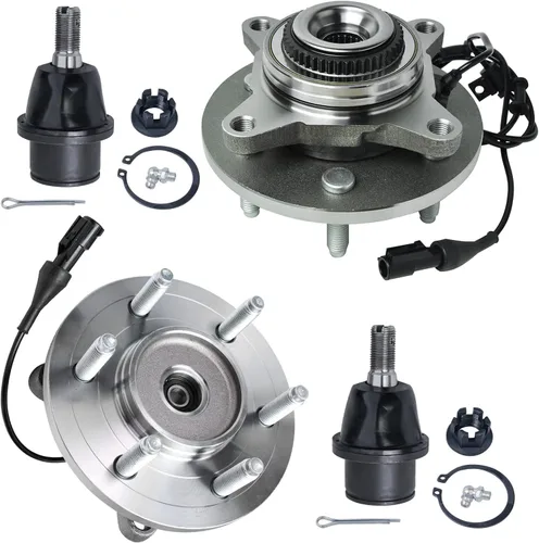 Miniatura 221 de Detroit Axle - Kit de nudillos de dirección delantera izquierda para Ford Edge Lincoln MKX 07-10, cojinete de rueda del lado del conductor, nudillo