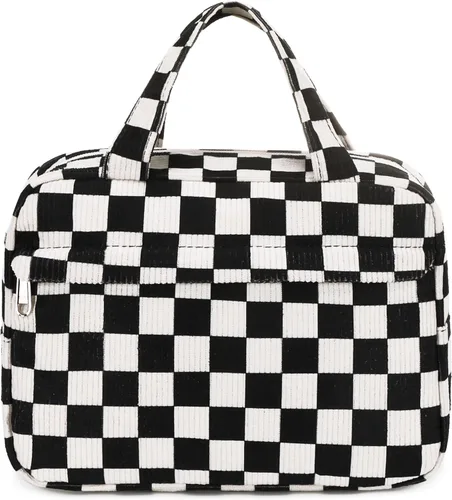 Miniatura 9 de Bolsa de maquillaje para mujer, bolsa de cosméticos grande, organizador de maquillaje, bolsas de aseo de viaje, bolsa impermeable con cremallera