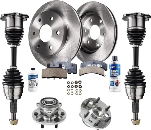 Miniatura 45 de Detroit Axle - Kit de nudillos de dirección delantera izquierda para Ford Edge Lincoln MKX 07-10, cojinete de rueda del lado del conductor, nudillo