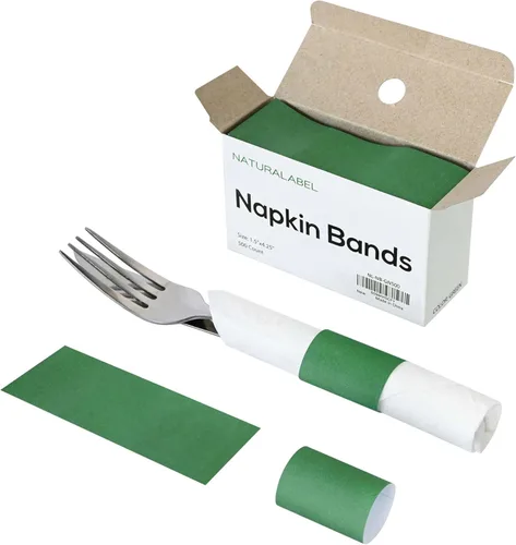 NATURALABEL 500 servilleteros de papel con caja, servilletas autoadhesivas, para comidas familiares, fiestas de cumpleaños, bodas, celebraciones