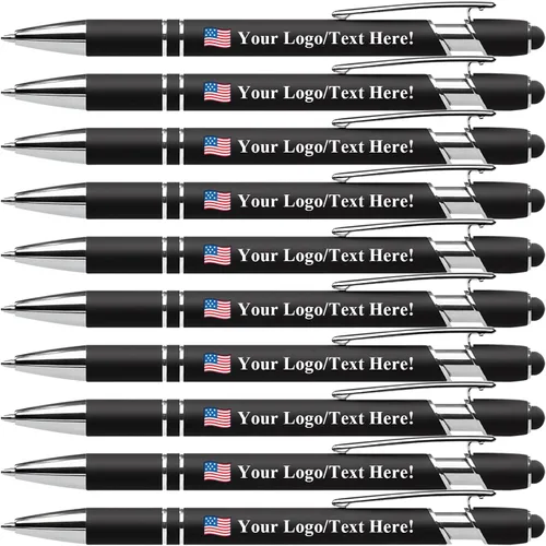 Bolígrafos personalizados con lápiz capacitivo, bolígrafos personalizados impresos con tu logotipo o mensaje, ideales para regalos, promociones y