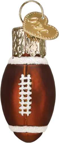 Miniatura 7 de Old World Christmas Gumdrops - Mini bola de fútbol soplada de cristal para árbol de Navidad, decoración navideña hecha a mano, colección deportiva