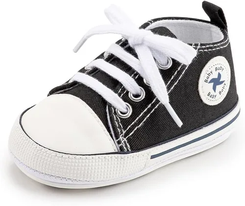 Miniatura 149 de Zapatos deportivos de lona de lona para bebés y niñas, suela antideslizante suave, suela antideslizante