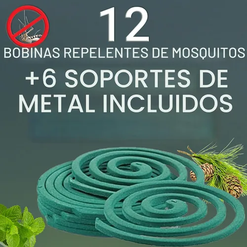 Miniatura 5 de W4W Bobinas repelentes de mosquitos, uso en exteriores alcanza hasta 10 pies, cada quema durante 5-7 horas