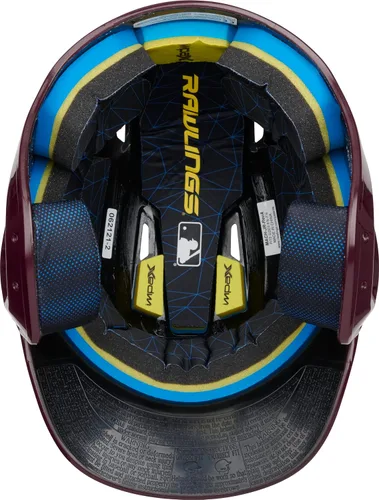 Miniatura 7 de Rawlings Casco de bateo de béisbol MACH Mate Tallas JR y SR Múltiples colores bermellón brillo