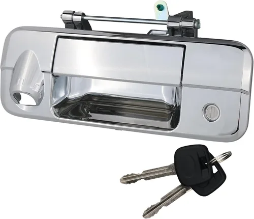 Miniatura 8 de Osompar Manija exterior del portón trasero con cilindro de cerradura con llave para Toyota Tundra 2007-2013 Reemplaza 69090-0C040 690900C040 81213