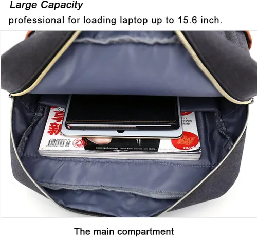 Miniatura 5 de Mochila para computadora portátil unisex, delgada, profesional y para negocios de Feskin, mochila de viajes duradera, casual y a la moda