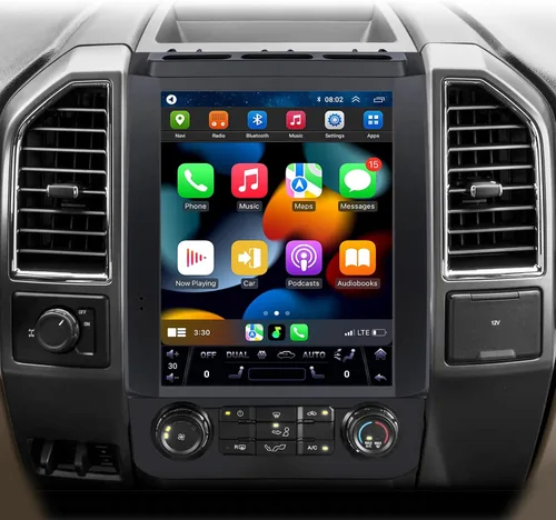 Radio de coche para Ford F150 2015-2020 Actualización estéreo de 12.1 pulgadas Pantalla táctil 6+128GB Tesla Style Unidad Principal Reemplazo con