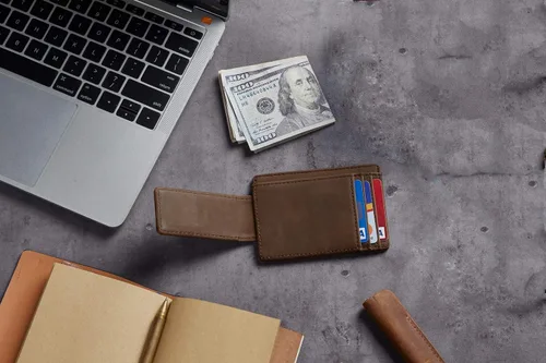 Miniatura 9 de Toughergun Cartera magnética de cuero genuino con clip para dinero con bloqueo RFID
