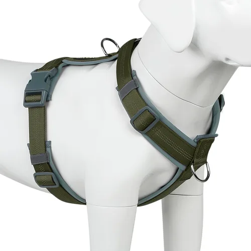 Miniatura 41 de Arnés para perro Plutus Pet sin tirón, arnés ajustable de nylon con acolchado suave, arnés para perro reflectante y resistente para perros pequeños