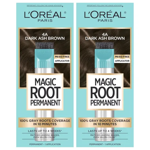 Miniatura 10 de L'Oréal Paris Magic Root - Tinte permanente para el cabello, kit de tinte de cabello de 10 minutos para rescatar raíces con cobertura de cabello 6