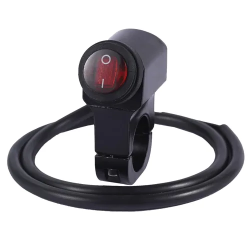 Stylemafia - Interruptor de barra de luz LED impermeable para motocicleta ATV, interruptor de luz de faro antiniebla y foco para ATV de 12V, Mini