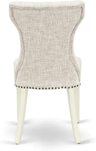 Miniatura 10 de East West Furniture DLGA3-AWA-03 - Juego de mesa de comedor de 3 piezas que contiene una mesa de cocina redonda con gotas y 2 sillas Parson, 42 x 42