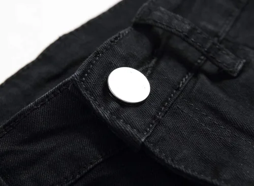 Miniatura 4 de Leward Pantalones de mezclilla ajustados para hombre, rasgados, elásticos, desgastados, elásticos y desgastados