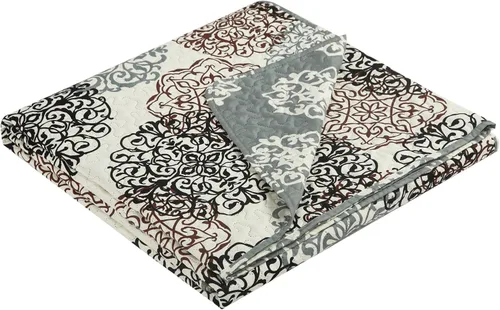 Miniatura 3 de Chic Home Juego de edredón reversible inspirado en Judith Boho de 1 pieza, tamaño Queen, beige