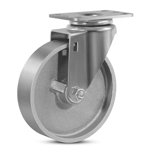 Miniatura 49 de Ruedas industriales resistentes de 3 x 1.25 pulgadas, capacidad de 350 libras, ruedas de hierro fundido y marco de acero para carros, carritos