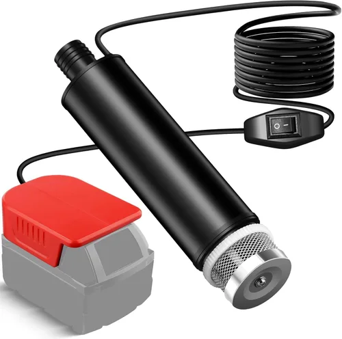 Bomba de agua sumergible inalámbrica para batería Milwaukee M-18 de 18 V, bomba de agua de transferencia portátil de 635 GPH para camping, tina,