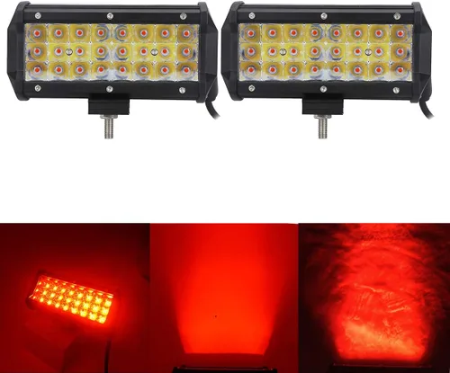 Miniatura 16 de Barra de luz LED verde todoterreno de 36 W, 7 pulgadas, luces antiniebla impermeables para furgoneta, camioneta, camión, ATV, UTV, SUV, camión