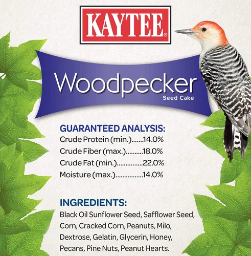 Miniatura 6 de Kaytee Pastel de semillas de pájaro carpintero, alimento para aves silvestres, 1.85 libras (paquete de 2)