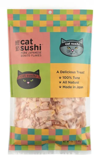 Cat Sushi Copos de Bonito, Corte Clásico, Tamaño Económico, 4 onzas