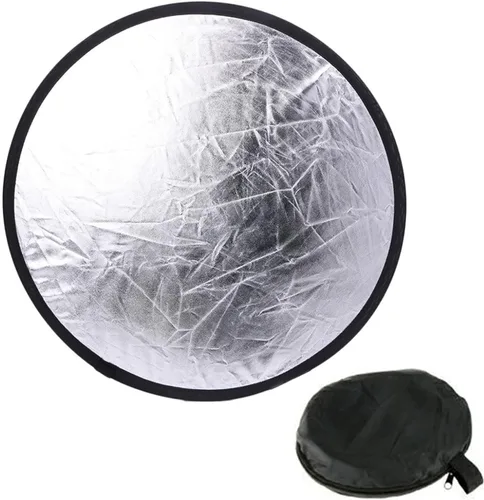 Miniatura 9 de Reflectores de iluminación 2 en 1 Ronda Plegable Portátil 30cm/12inch Cámara Foto Reflector Difusor para Fotografía Reflector Retrato Naturaleza