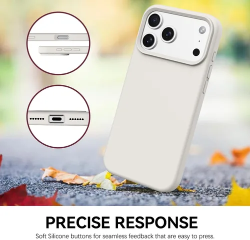 Miniatura 126 de GUAGUA Funda compatible con iPhone 17 Pro Max de 6.9 pulgadas, silicona líquida, goma de gel suave, delgada, forro de microfibra delgada