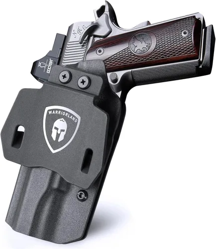 Miniatura 21 de WARRIORLAND Funda OWB Kydex con corte óptico, ajuste seleccionado para Glock 17/19/19X/43/43X MOS, sin riel 1911, Hellcat/Hellcat Pro, Taurus Glock