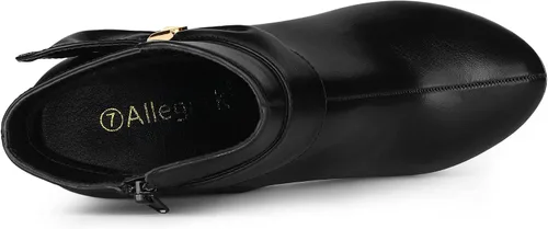 Miniatura 6 de Allegra K Botines de tacón alto con plataforma y decoración de lazo para mujer