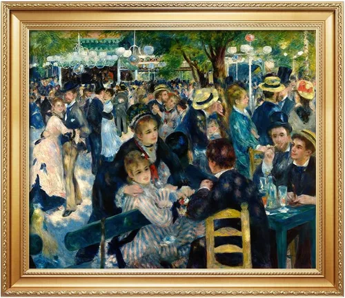 Miniatura 30 de DECORARTS - Bal du Moulin de la Galette, Reproducción de Arte de Pierre Auguste Renoir. Impresiones sobre lienzo en giclée para decoración de pared