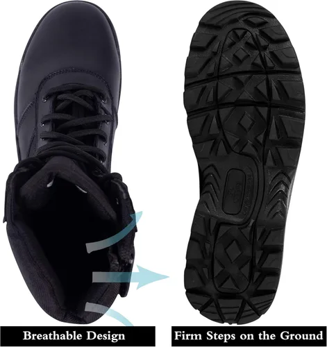 Miniatura 3 de RIELD Botas de trabajo tácticas militares para hombre con cremallera lateral botas de combate del ejército de la selva 12