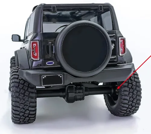 Miniatura 7 de AXSPEED Extensores de cubo de rueda de latón RC de 0.157 in, adaptador hexagonal resistente para 1:18 TRX4-M TRX4M Crawler Car