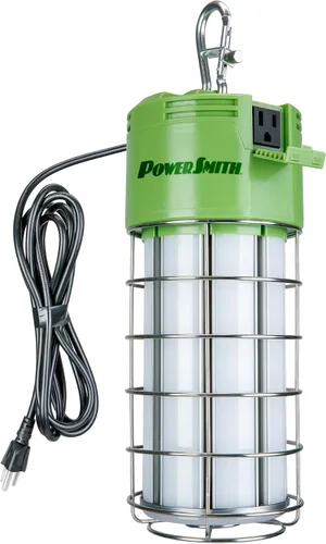 Miniatura 8 de PowerSmith PTLK516-130 - Luz de trabajo LED temporal de 16,000 lúmenes con 4 paneles pivotantes, gancho de metal de montaje rápido y cable