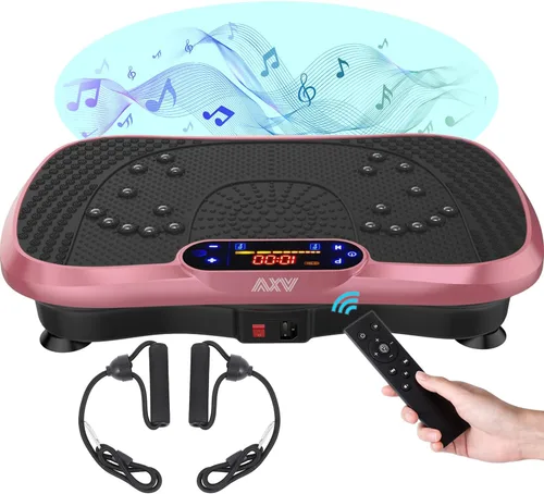 AXV Vibration Plate Fitness Platform Exercise Machine Vibrating Shaking Full Body Shaker Workout Vibrate Stand Shake Board Sport for Weight Loss Fat