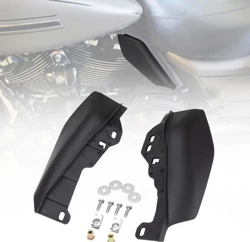 KIWI MASTER Deflectores de Aire de Marco Medio para 2009-2024 Harley Touring Trike Electra/Street/Tri/Road Glide Accesorios Escudo Térmico, Negro
