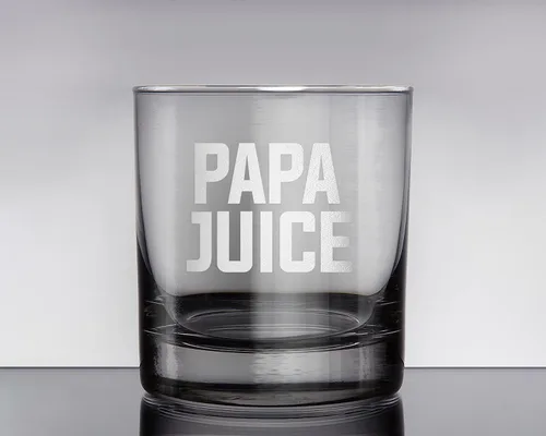 Miniatura 4 de PAPA JUICE - Vaso de whisky – Regalo divertido para papá, tío abuelo de hija, hijo, esposa, día del padre (personalizado)