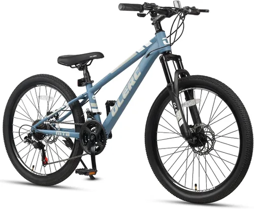 Miniatura 17 de Glerc Bicicleta de montaña para niños de 20, 24 y 26 pulgadas, bicicleta de montaña para niños y niñas a partir de 6 años, bicicleta Skyline de 21