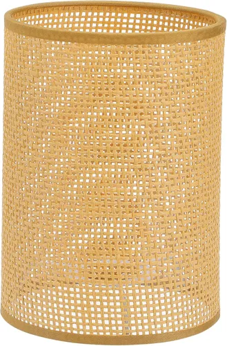 OSALADI Pantallas de lámpara para lámparas de mesa, pantalla de ratán tejida blanca, pantalla de tambor fácil de instalar