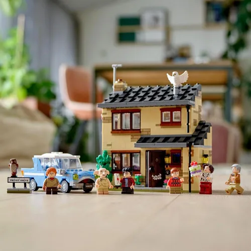 Miniatura 4 de LEGO Harry Potter 4 Privet Drive 75968 Casa y Coche Volador Ford Anglia, Regalos del Mundo Mágico para Niños, Niñas y Niños con Minifiguras de Harry