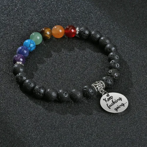 Miniatura 15 de Top Plaza Pulsera de cuentas de 7 chakras para yoga, reiki, cristales curativos, pulsera de cuentas de piedras preciosas de amistad, pulsera