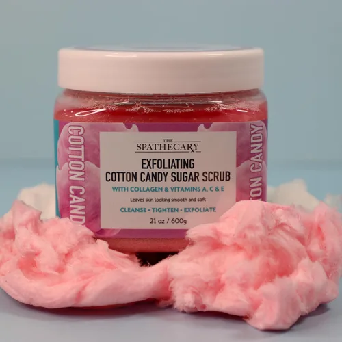 Miniatura 2 de Cotton Candy Sugar Scrub - Exfoliante e hidratante con colágeno y vitamina A, C y E para ayudar a suavizar, suavizar y nutrir la piel radiante