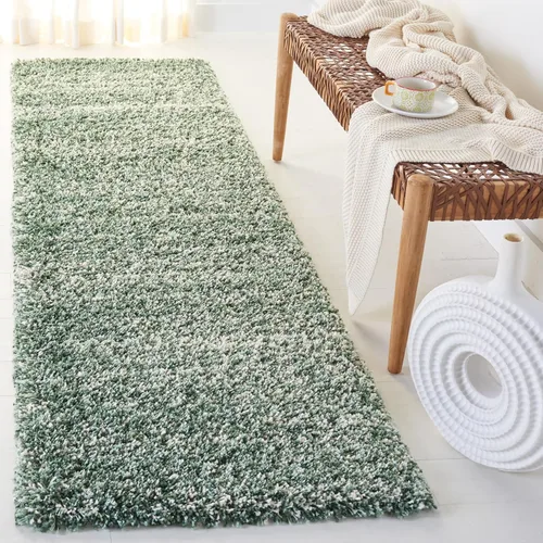 Miniatura 21 de SAFAVIEH Hudson Shag Collection - Alfombra decorativa de 2 x 3 pies, color marfil y azul marino, no desprende pelusa y de fácil cuidado, 2 pulgadas