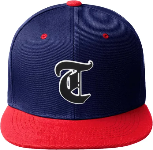 Miniatura 371 de Daxton Gorra clásica con visera de billete plano con letras del alfabeto inglés antiguo de la A a la Z